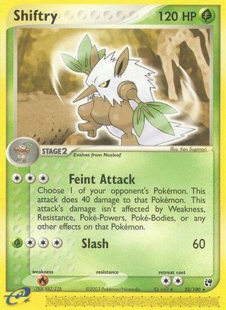 Shiftry (22) Reverse Holofoil - Sandstorm