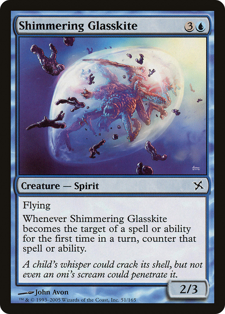 Shimmering Glasskite (051) Foil - Betrayers of Kamigawa