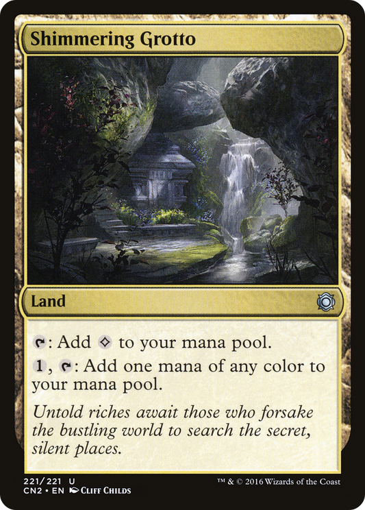 Shimmering Grotto (221) Foil - Conspiracy: Take the Crown