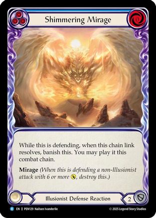 Shimmering Mirage (Blue) (PEN129) Rainbow Foil - Compendium of Rathe