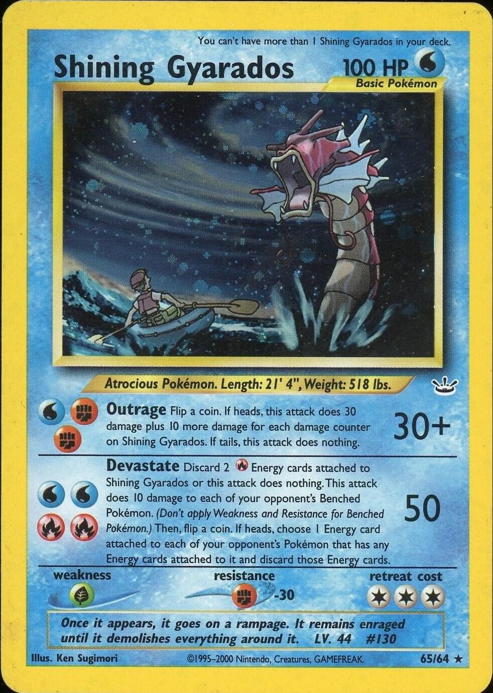 Shining Gyarados (65) (Unlimited) Holofoil - Neo Revelation