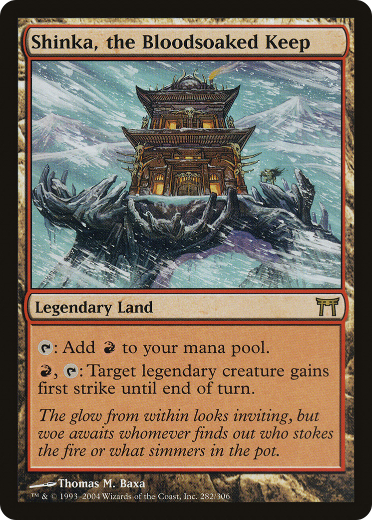 Shinka, the Bloodsoaked Keep (282) Foil - Champions of Kamigawa