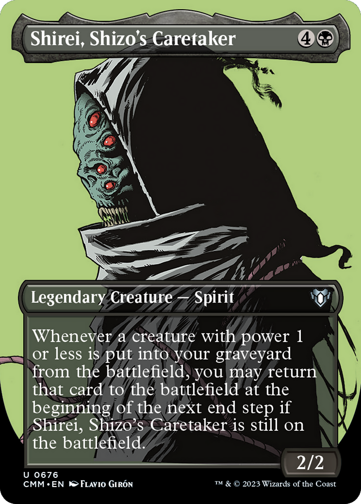 Shirei, Shizo's Caretaker (Borderless) (676) Foil - Commander Masters