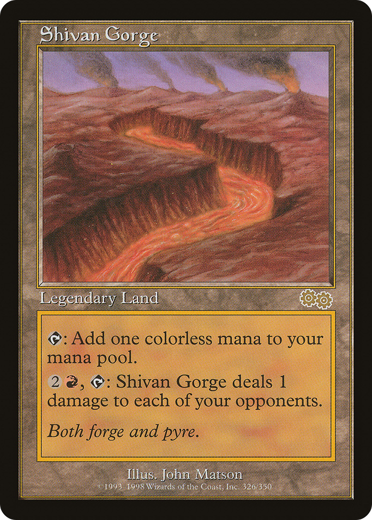 Shivan Gorge (326) - Urza's Saga