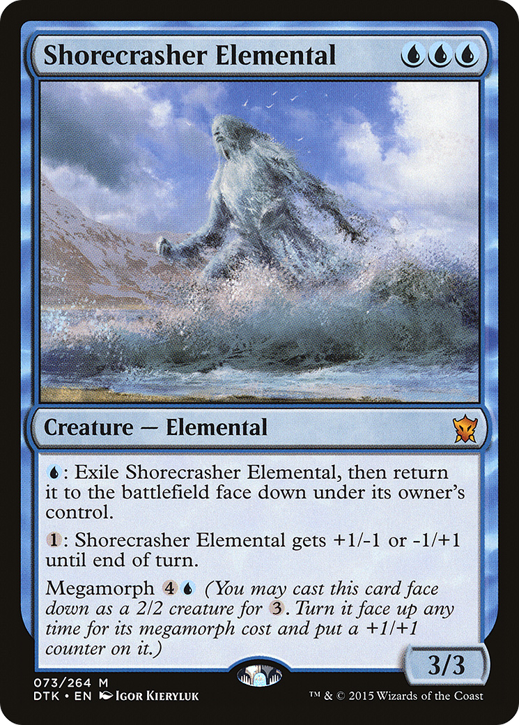 Shorecrasher Elemental (073) Foil - Dragons of Tarkir
