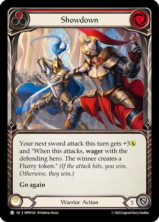 Showdown (Red) (MPW126) - Mastery Pack Warrior
