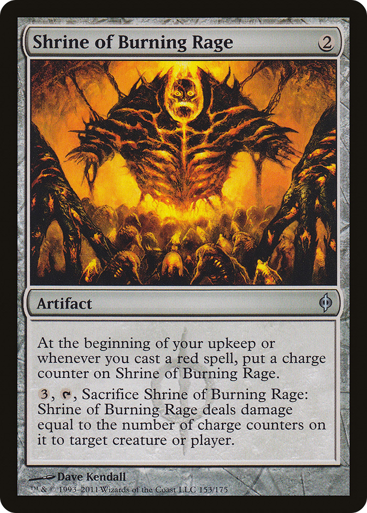 Shrine of Burning Rage (153) Foil - New Phyrexia