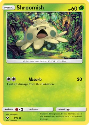 Shroomish (4) Reverse Holofoil - Shining Legends
