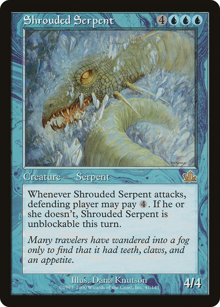 Shrouded Serpent (047) Foil - Prophecy