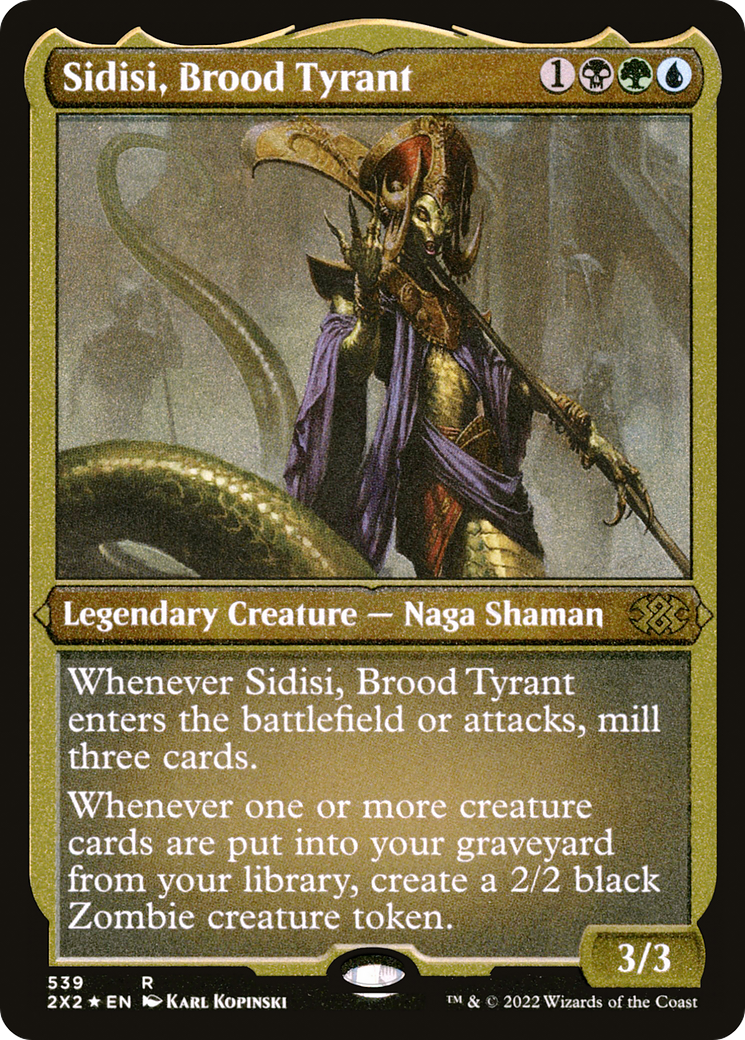 Sidisi, Brood Tyrant (539) Etched Foil - Double Masters 2022