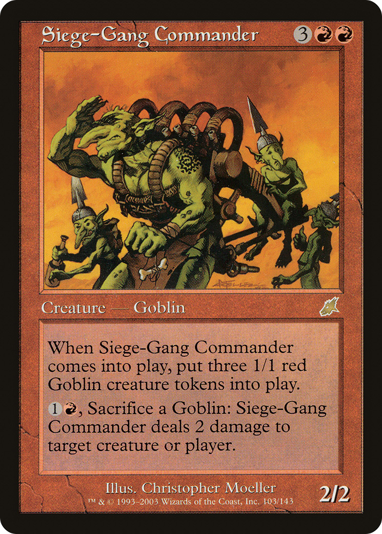 Siege-Gang Commander (103) Foil - Scourge