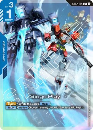 Siege Ploy (C+) (ST02-014) Holofoil - Starter Deck 02: Wings of Advance