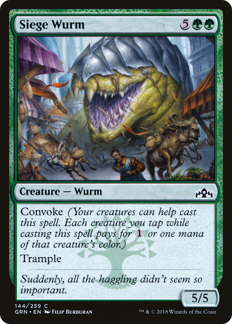 Siege Wurm (144) - Guilds of Ravnica Foil