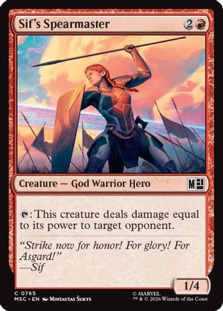 Sif's Spearmaster (765) - Commander: Marvel Super Heroes