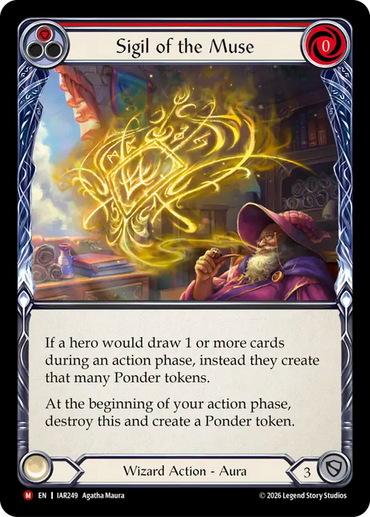 Sigil of the Muse (Red) (IAR249) Rainbow Foil - Usurp the Shadow Throne