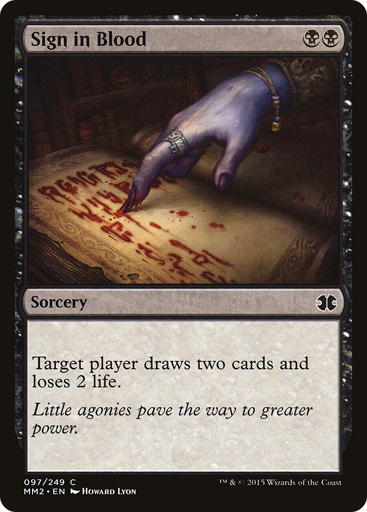 Sign in Blood (097) Foil - Modern Masters 2015