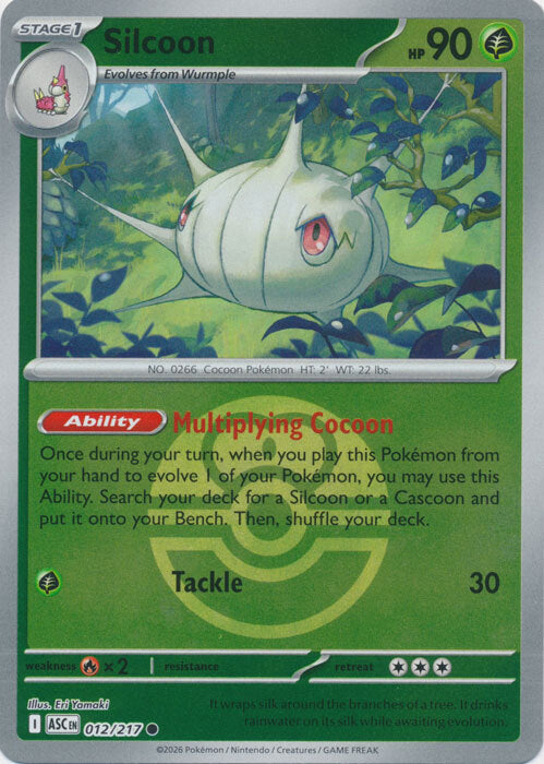 Silcoon (Love Ball) (12) Reverse Holofoil - Ascended Heroes