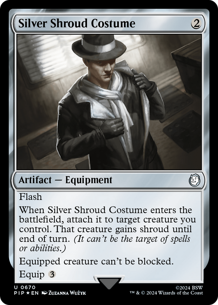 Silver Shroud Costume (670) Surge Foil - Fallout