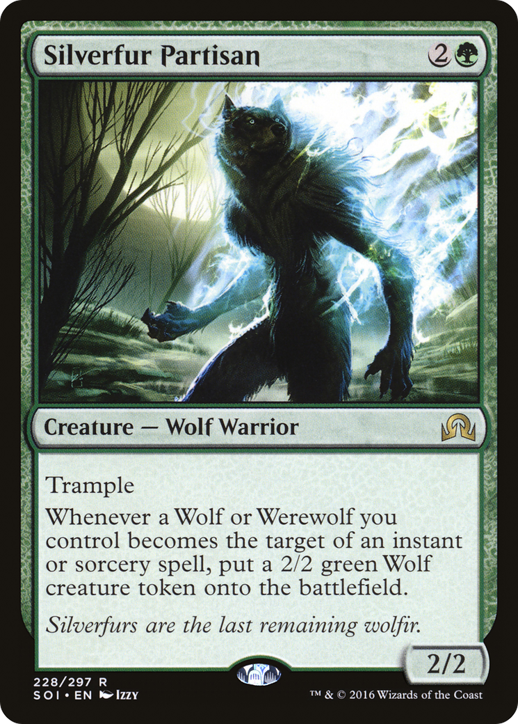 Silverfur Partisan (228) Foil - Shadows over Innistrad