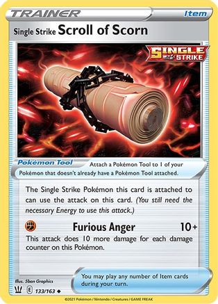 Single Strike Scroll of Scorn (133) Reverse Holofoil - Battle Styles