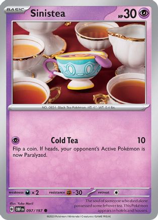 Sinistea (97) Reverse Holofoil - Obsidian Flames