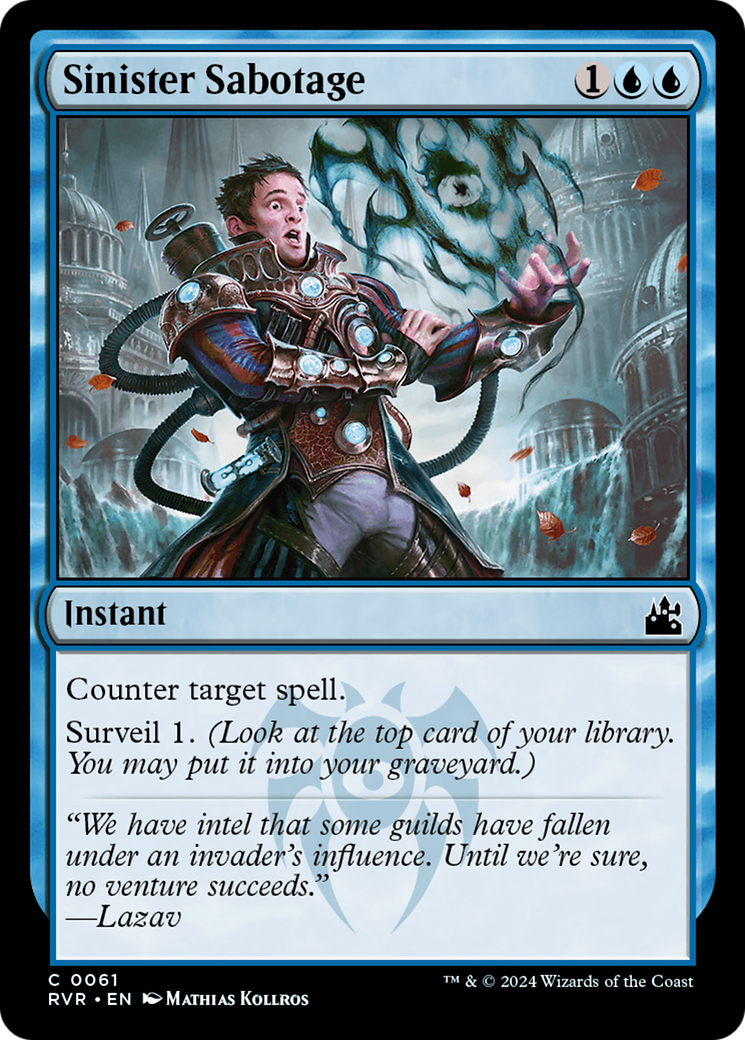 Sinister Sabotage (061) Foil - Ravnica Remastered