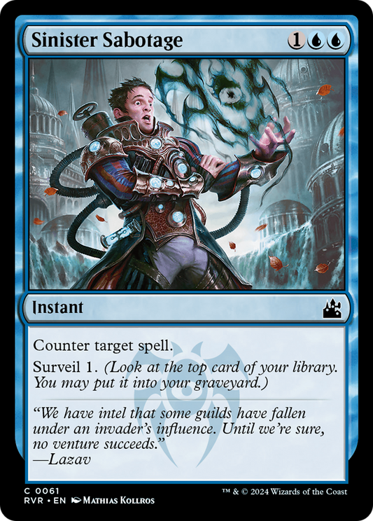 Sinister Sabotage (061) Foil - Ravnica Remastered