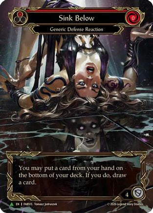 Sink Below (Red) (Marvel) (FAB515) Cold Foil - Flesh and Blood: Promo Cards