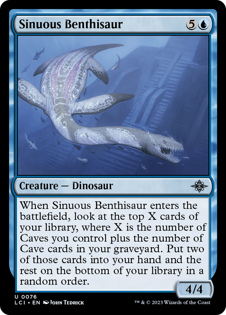 Sinuous Benthisaur (076) - The Lost Caverns of Ixalan Foil