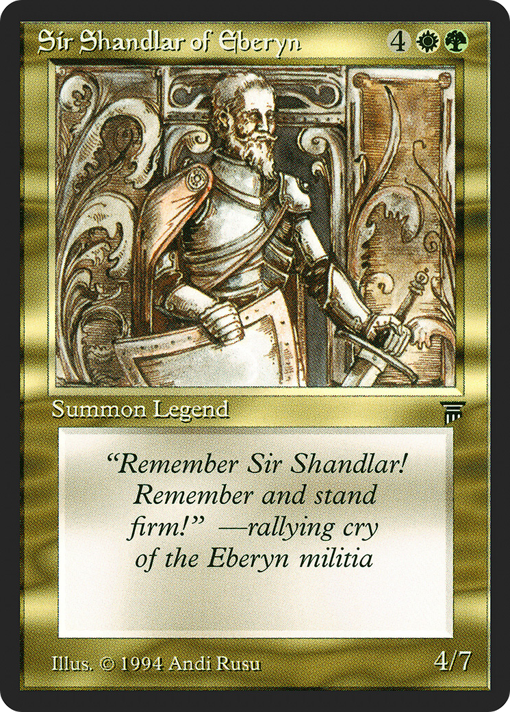 Sir Shandlar of Eberyn - Legends