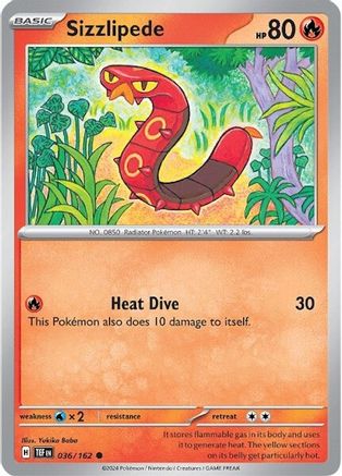 Sizzlipede (36) Reverse Holofoil - Temporal Forces