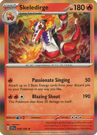 Skeledirge (38) Reverse Holofoil - Scarlet & Violet