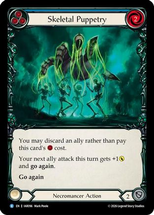 Skeletal Puppetry (Blue) (IAR096) Rainbow Foil - Usurp the Shadow Throne