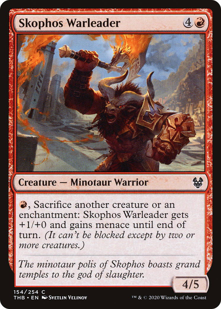 Skophos Warleader (154) - Theros Beyond Death Foil