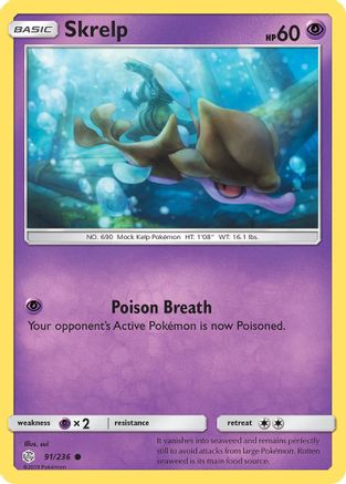 Skrelp (91) Reverse Holofoil - Cosmic Eclipse