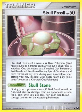 Skull Fossil (120) Reverse Holofoil - Platinum