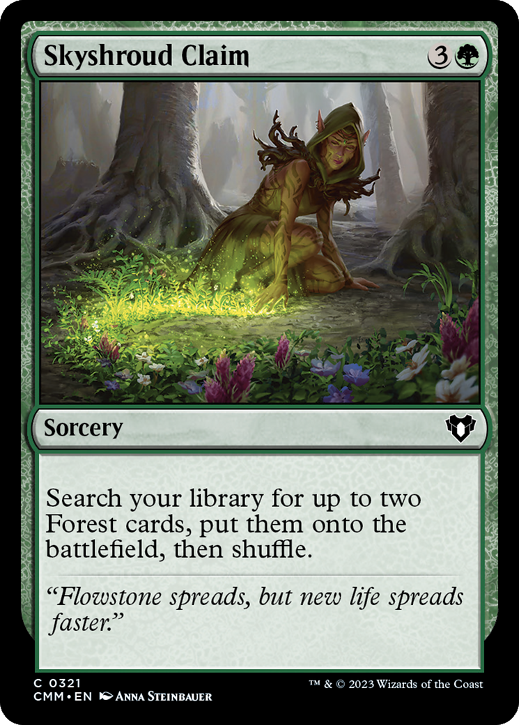 Skyshroud Claim (321) Foil - Commander Masters