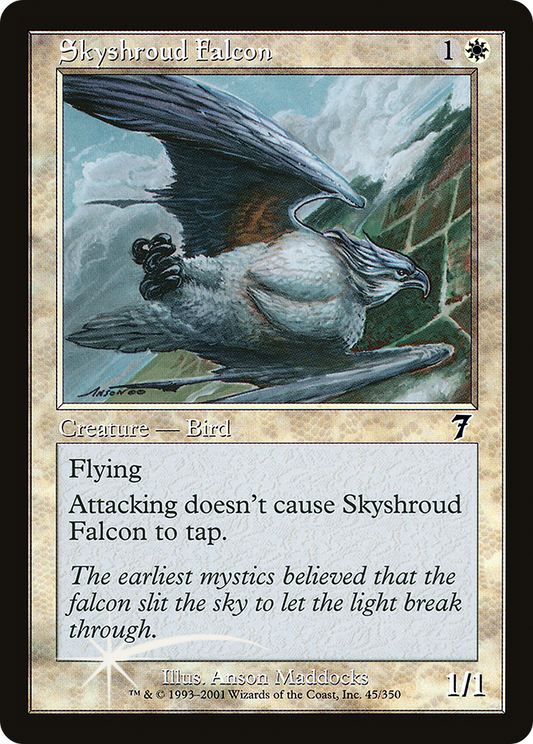 Skyshroud Falcon (045) Foil - Seventh Edition