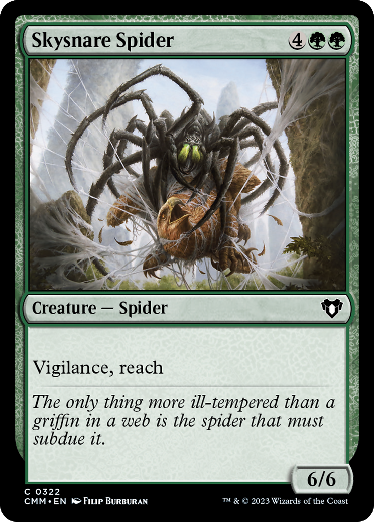 Skysnare Spider (322) Foil - Commander Masters