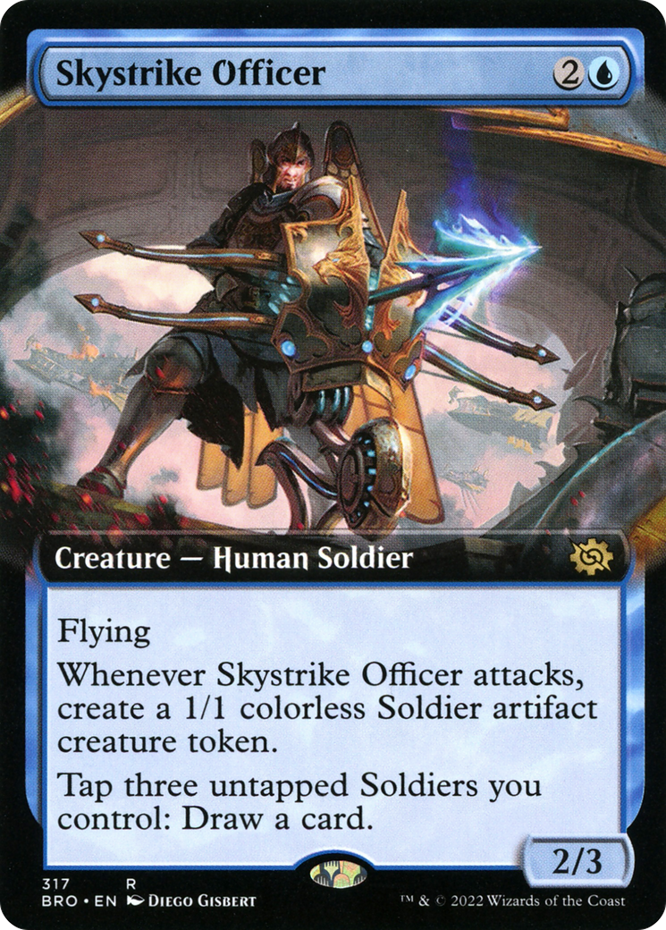 Skystrike Officer (Extended Art) (317) - The Brothers' War Foil