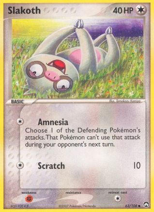 Slakoth (63) Reverse Holofoil - Power Keepers