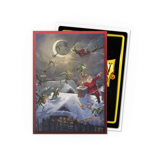 Dragon Shield Brushed Art Sleeves: Christmas Dragon 2023 [100ct]