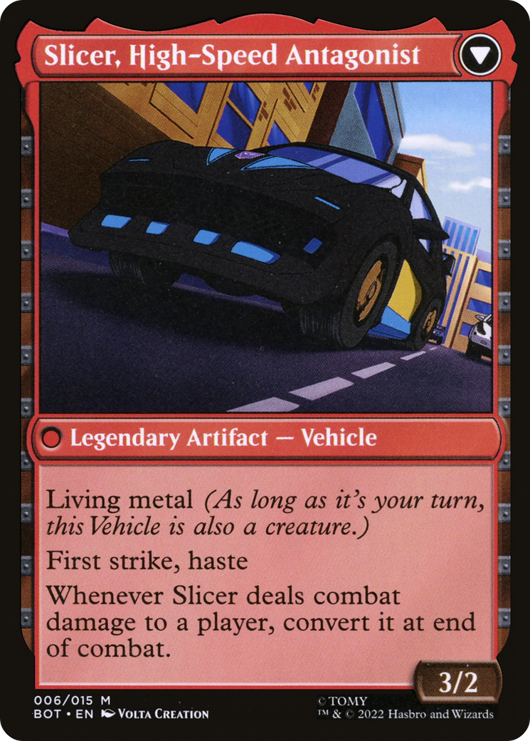 Slicer, Hired Muscle // Slicer, High-Speed Antagonist (006) - Transformers