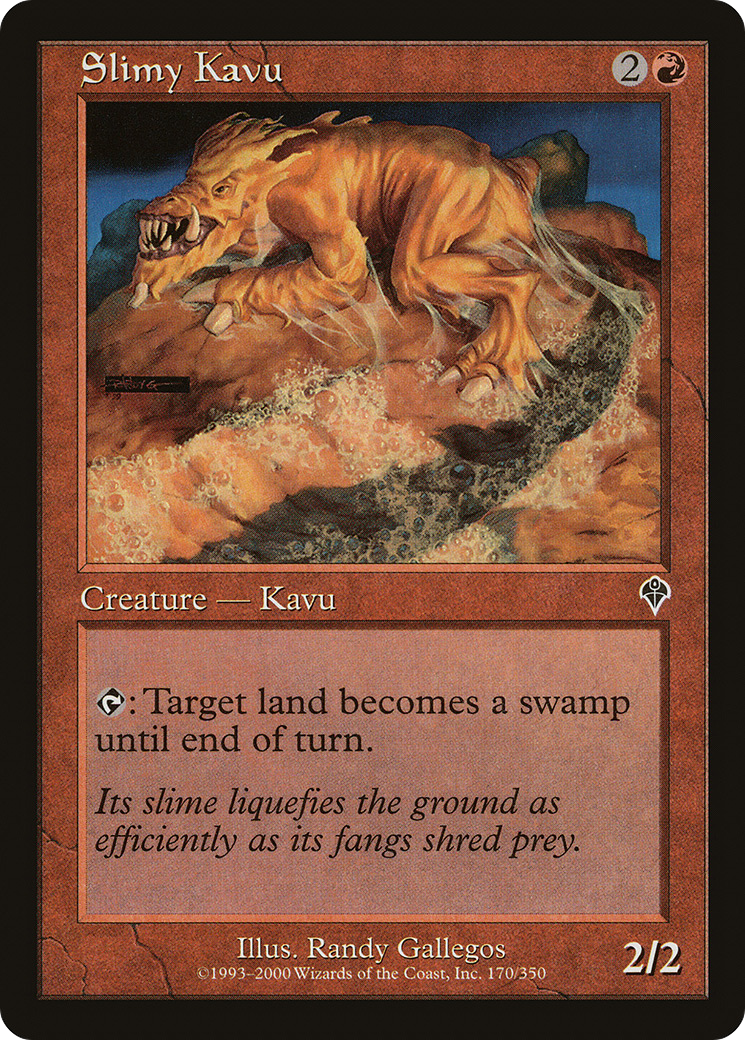 Slimy Kavu (170) Foil - Invasion