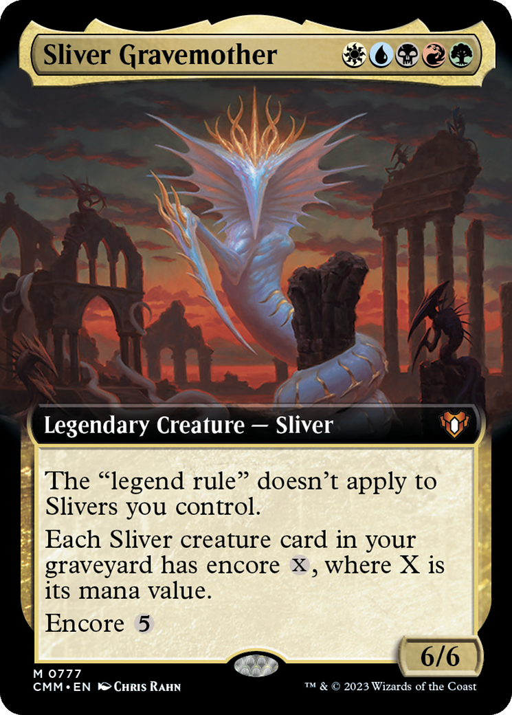 Sliver Gravemother (Extended Art) (777) - Commander Masters