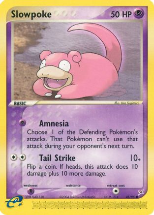 Slowpoke (45) Reverse Holofoil - Team Magma vs Team Aqua