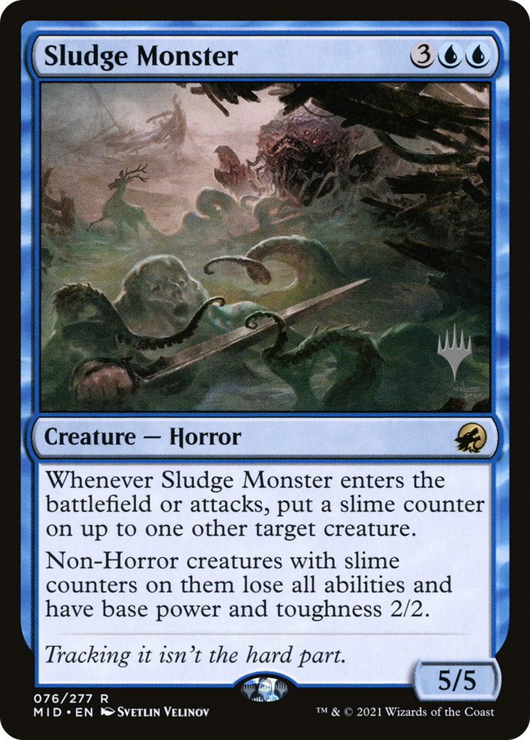 Sludge Monster (076) - Innistrad: Midnight Hunt Promos Foil