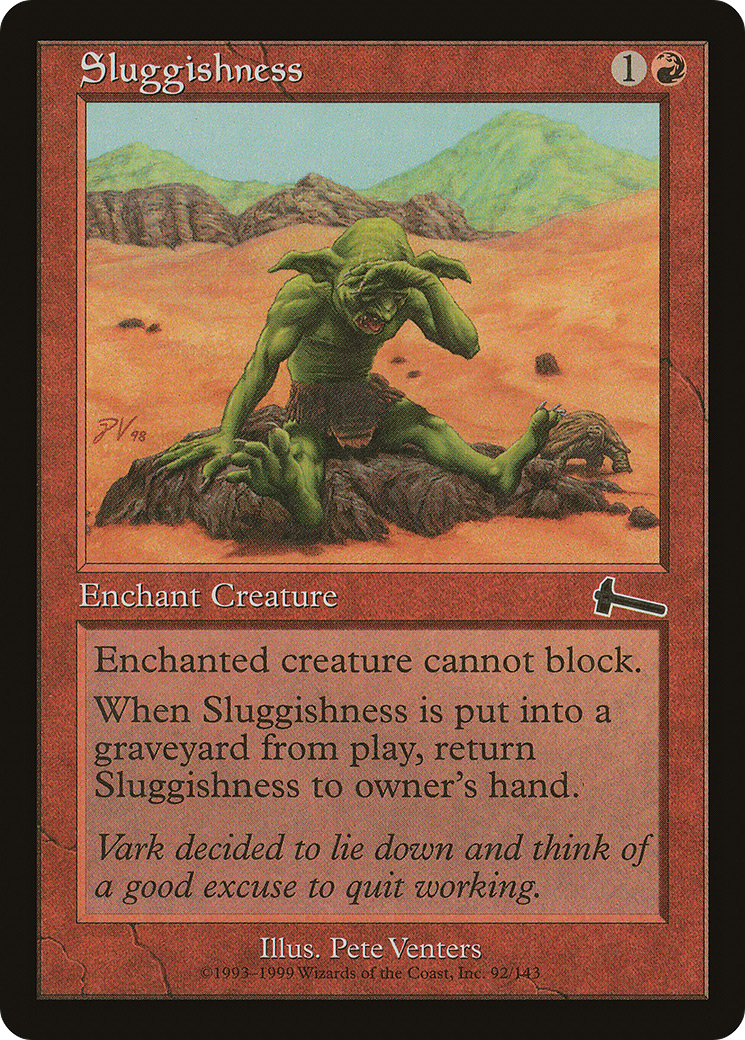 Sluggishness (092) Foil - Urza's Legacy