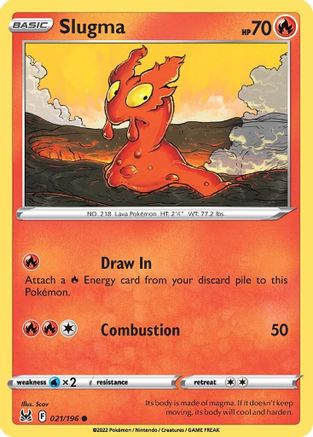 Slugma (21) Reverse Holofoil - Lost Origin