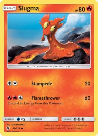 Slugma (43) Reverse Holofoil - Lost Thunder